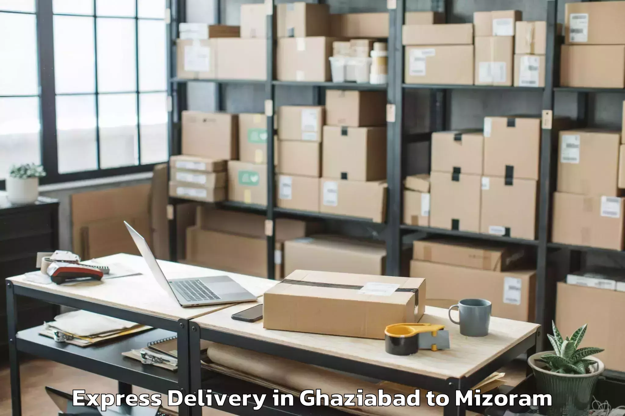 Get Ghaziabad to Mizoram University Aizawl Express Delivery